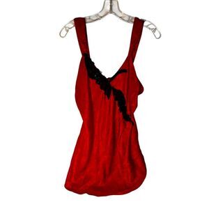 VTG Y2K Victoria's Secret Gold Label Hot Pink & Black Slip Dress Sz S